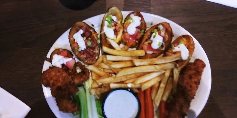 Chicken Strips with Potato Skins