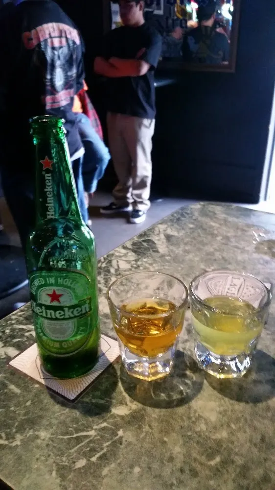 Heineken and Pickle Back Shot